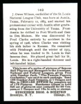 1915 Cracker Jack Reprint #148  Owen Wilson  Back Thumbnail