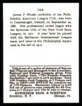 1915 Cracker Jack Reprint #144  James C. Walsh  Back Thumbnail