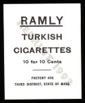 1909 T204 Ramly Reprint #7  Frank Bancroft  Back Thumbnail
