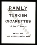 1909 T204 Ramly Reprint #89  Harry Niles  Back Thumbnail