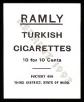 1909 T204 Ramly Reprint #118  Joe Tinker  Back Thumbnail