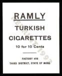 1909 T204 Ramly Reprint #23  Frank Chance  Back Thumbnail