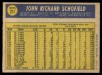 1970 O-Pee-Chee #251  Dick Schofield  Back Thumbnail