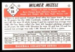 1953 Bowman B&W Reprint #23  Wilmer Mizell  Back Thumbnail
