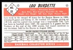 1953 Bowman B&W Reprint #51  Lew Burdette  Back Thumbnail