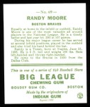1933 Goudey Reprint #69  Randy Moore  Back Thumbnail