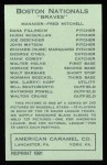 1922 E120 American Caramel Reprint #126  Hank Gowdy  Back Thumbnail