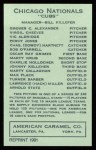 1922 E120 American Caramel Reprint #159  Charles Hollocher  Back Thumbnail