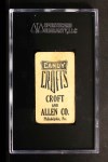 1909 E92 Croft's Candy Nap Lajoie Back Thumbnail