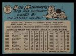 1965 O-Pee-Chee #154  Bob Humphreys  Back Thumbnail