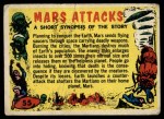1962 Topps / Bubbles Inc Mars Attacks #55 Checklist Front Thumbnail