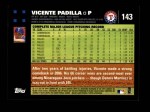 2007 Topps #143  Vicente Padilla  Back Thumbnail