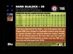 2007 Topps #166  Hank Blalock  Back Thumbnail