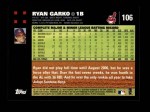 2007 Topps #106  Ryan Garko  Back Thumbnail