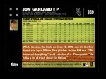 2007 Topps #359  Jon Garland  Back Thumbnail