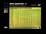 2007 Topps #457  Mike Hampton  Back Thumbnail
