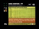 2007 Topps #493  Greg Norton  Back Thumbnail
