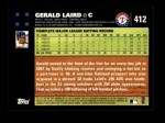 2007 Topps #412  Gerald Laird  Back Thumbnail