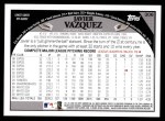 2009 Topps #306  Javier Vazquez  Back Thumbnail