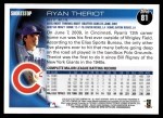 2010 Topps #81  Ryan Theriot  Back Thumbnail