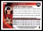 2010 Topps #546  Bud Norris  Back Thumbnail