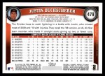 2011 Topps #479  Justin Duchscherer  Back Thumbnail