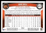 2011 Topps #411  Josh Bell  Back Thumbnail