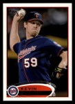 2012 Topps #111  Kevin Slowey  Front Thumbnail