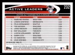 2012 Topps #232   -  Mariano Rivera / Johan Santana / Felix Hernandez Active AL ERA Leaders Back Thumbnail