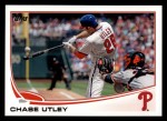 2013 Topps #26  Chase Utley   Front Thumbnail