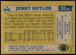 1982 Topps #24  Jerry Butler  Back Thumbnail