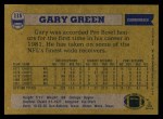 1982 Topps #115  Gary Green  Back Thumbnail