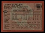 1983 Topps #221  Jerry Butler  Back Thumbnail