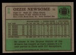 1984 Topps #58  Ozzie Newsome  Back Thumbnail