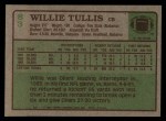 1984 Topps #83  Willie Tullis  Back Thumbnail
