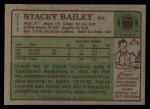 1984 Topps #211  Stacey Bailey  Back Thumbnail