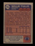 1985 Topps #256  Willie Tullis  Back Thumbnail