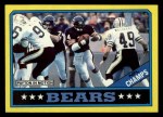 1986 Topps #9   -  Walter Payton / Leslie Frazier / Richard Dent / Gary Fencik Bears Leaders Front Thumbnail