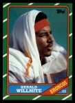 1986 Topps #114  Gerald Willhite  Front Thumbnail