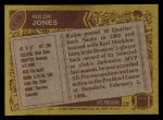 1986 Topps #118  Rulon Jones  Back Thumbnail
