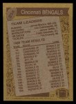 1986 Topps #254   -  Boomer Esiason Bengals Leaders Back Thumbnail