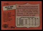 1987 Topps #348  Billy Ray Smith  Back Thumbnail