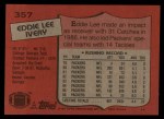 1987 Topps #357  Eddie Lee Ivery  Back Thumbnail