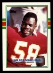 1989 Topps #256  Wilber Marshall  Front Thumbnail
