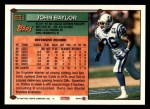 1994 Topps #631  John Baylor  Back Thumbnail
