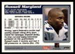 1995 Topps #296  Russell Maryland  Back Thumbnail