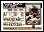1995 Topps #390  Tyrone Hughes  Back Thumbnail
