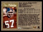 1996 Topps #159  Allen Aldridge  Back Thumbnail