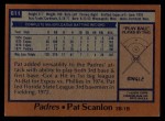 1978 Topps #611  Pat Scanlon  Back Thumbnail