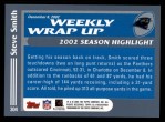 2003 Topps #304   -  Steve Smith Weekly Wrap-Up Back Thumbnail